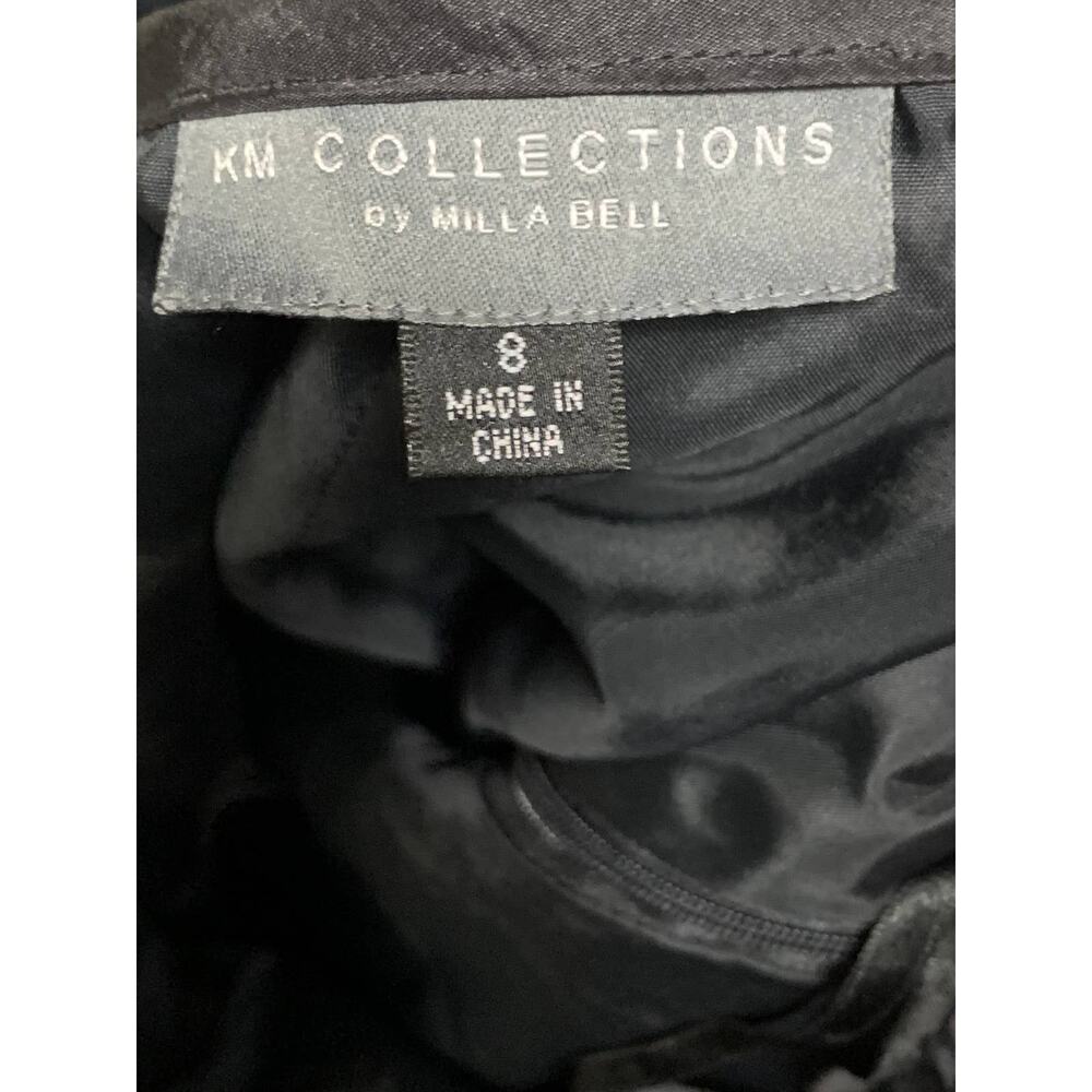 Km collection milla bell black floral skirt 8 - Picture 5 of 9